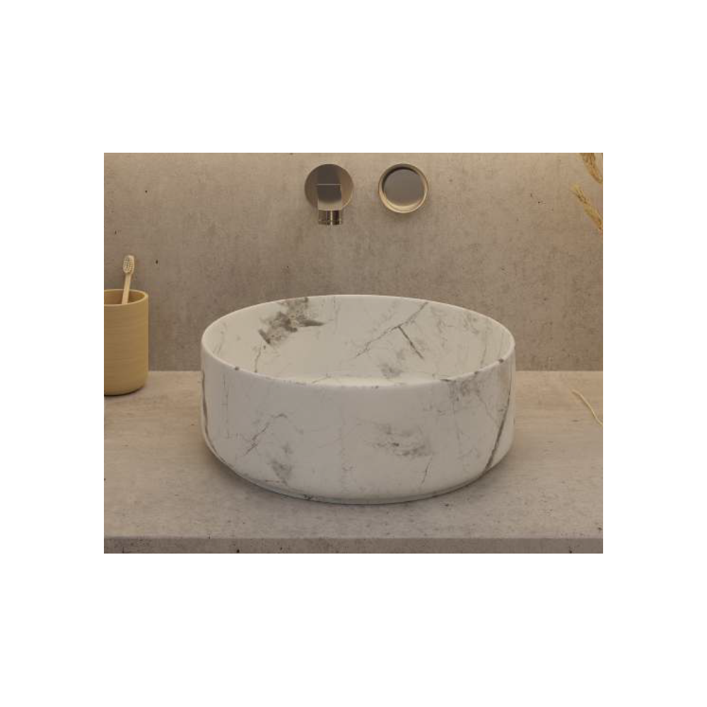 Vasque céramique marbre gris