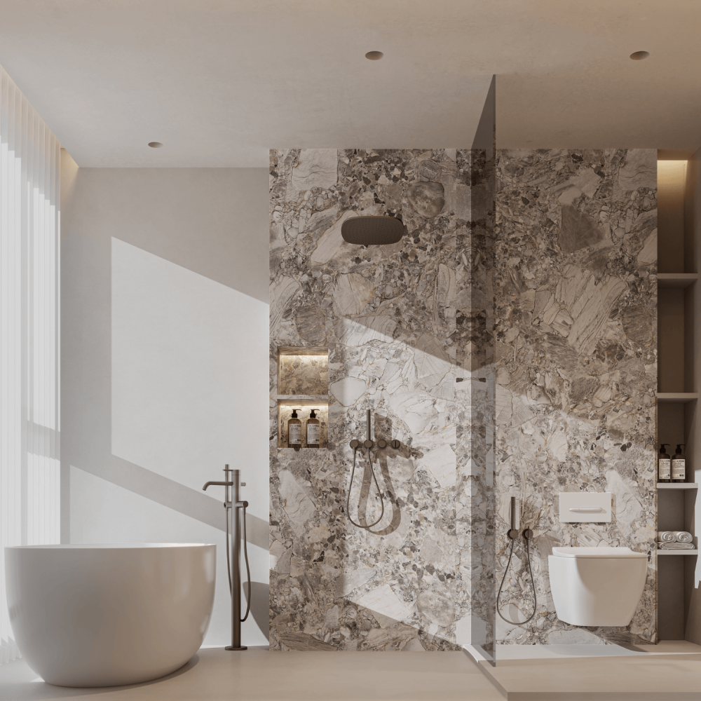 Plan meuble salle de bain - RIVER STONE