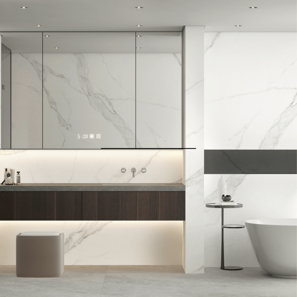 Plan meuble salle de bain - CALACATTA...