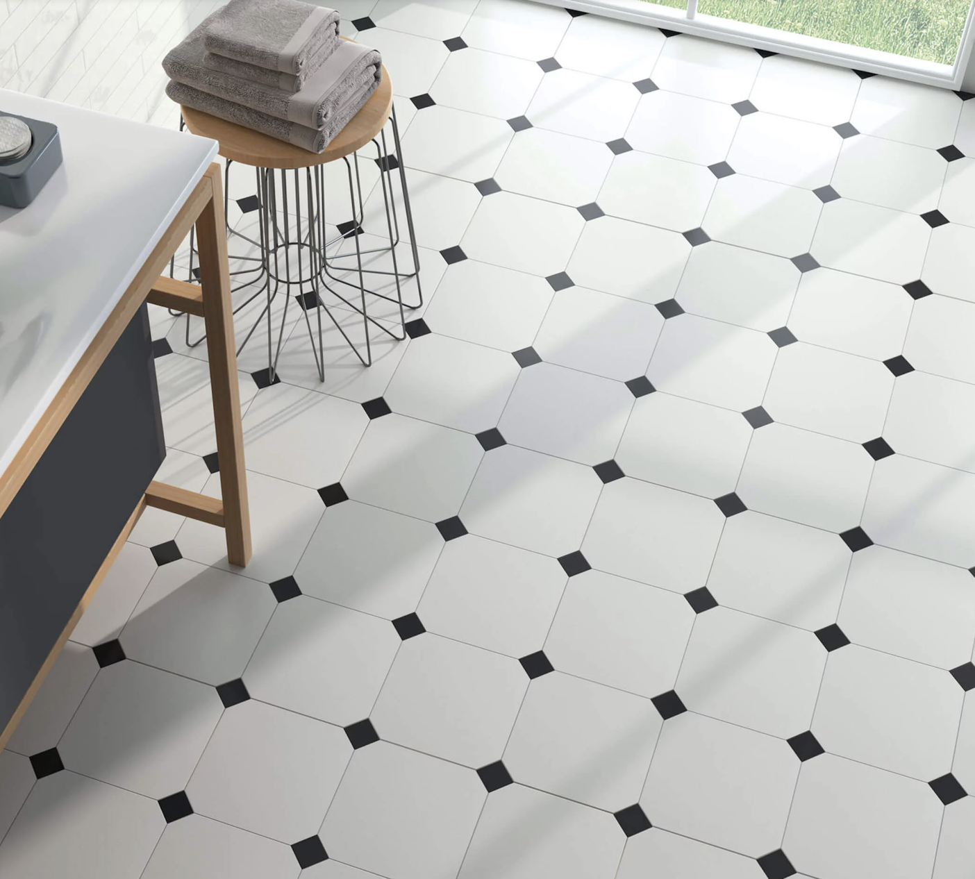 Carrelage octogonal : quand la géométrie devient tendance !